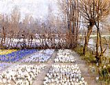 Spring Canvas Paintings - Spring Crosuc Fields